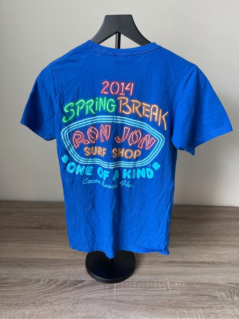 Vintage Ron Jon Surf Shop 2014 Spring Break Blue Graphic T Shirt Small
